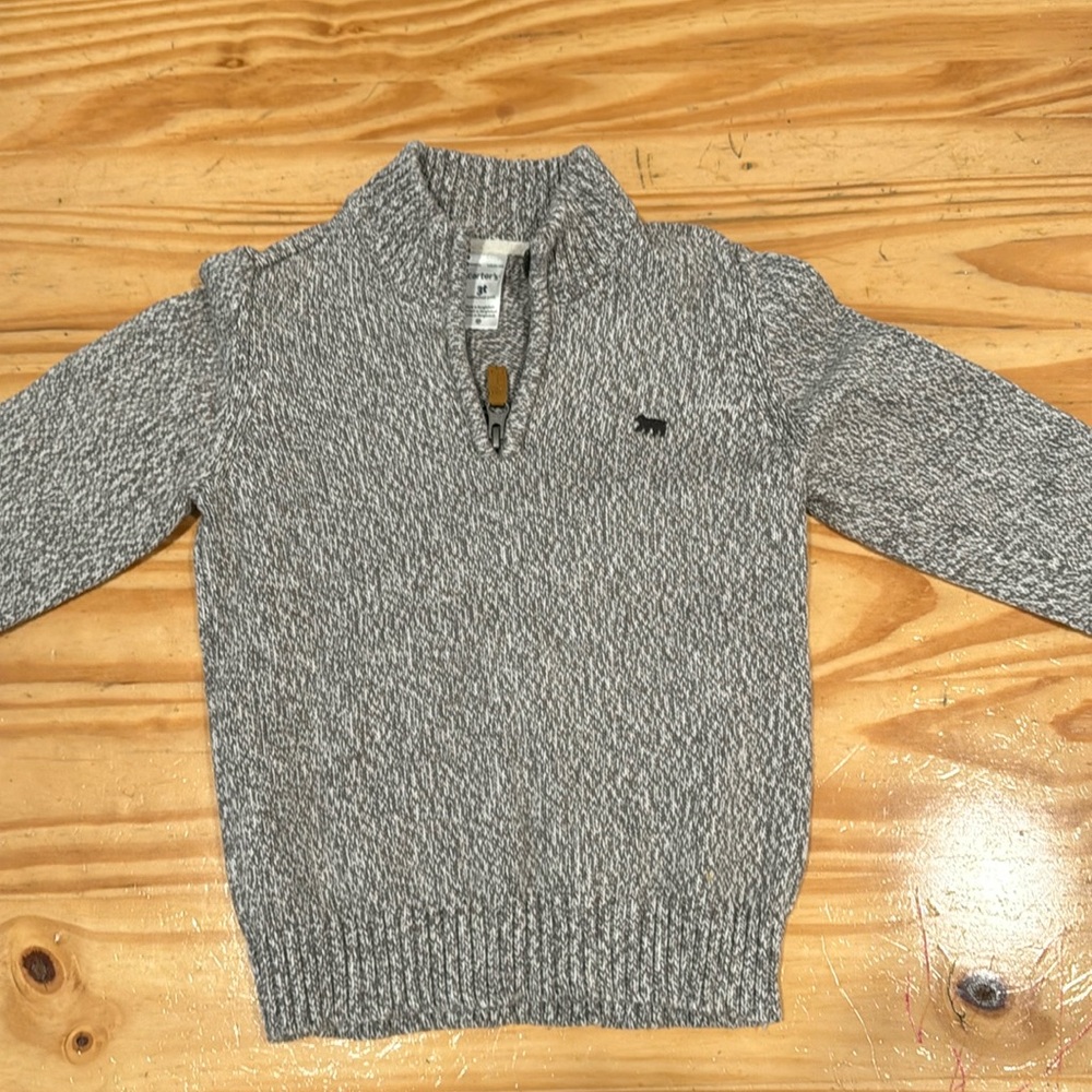 Carters Half Zip Mock Neck Sweater